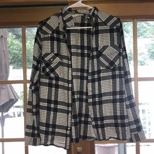 Black and white flannel